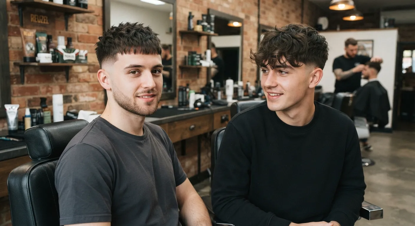 Blowout Taper Textured Fringe: The Complete Barber's Guide 1 Blowout taper textured fringe haircut for men