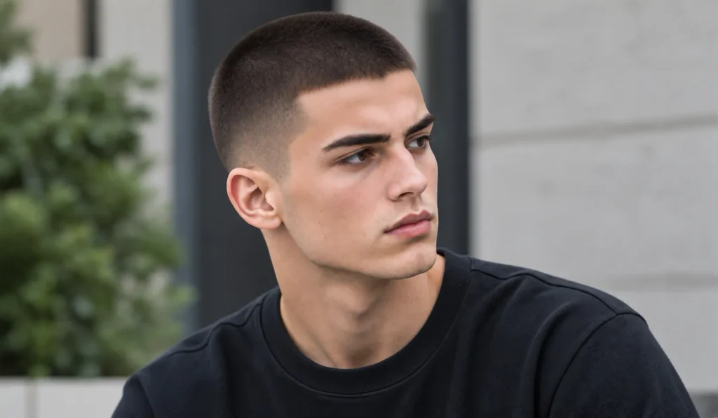 35 Best Haircuts for Men with Straight Hair 2026 Guide 4 Buzz cut.