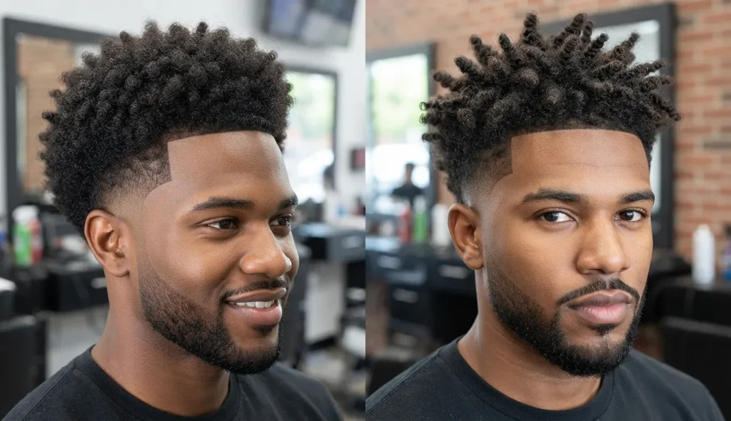 Blowout Taper Textured Fringe: The Complete Barber's Guide 11 Blowout taper textured fringe for coily afro textured hair