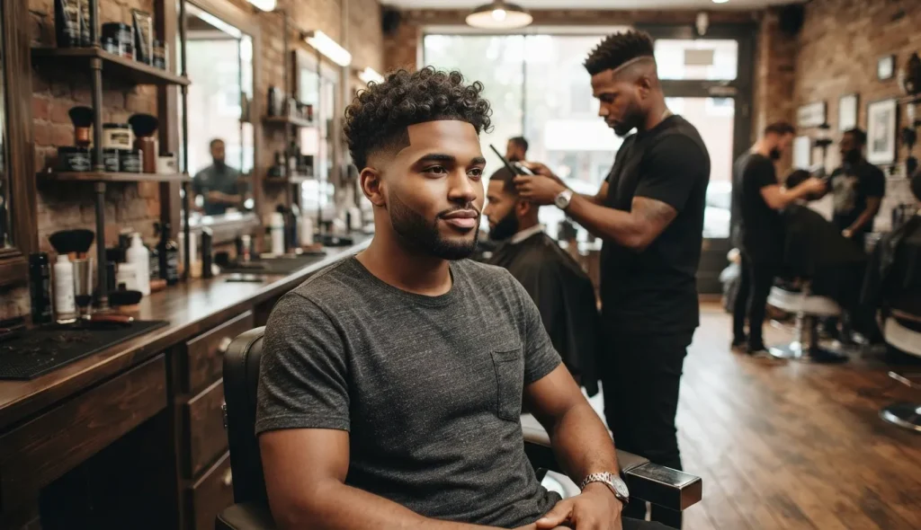 High Taper Fade for Black Male: 12 Styles, Cost, Real Guide 2026 7 Curly high taper fade Black male