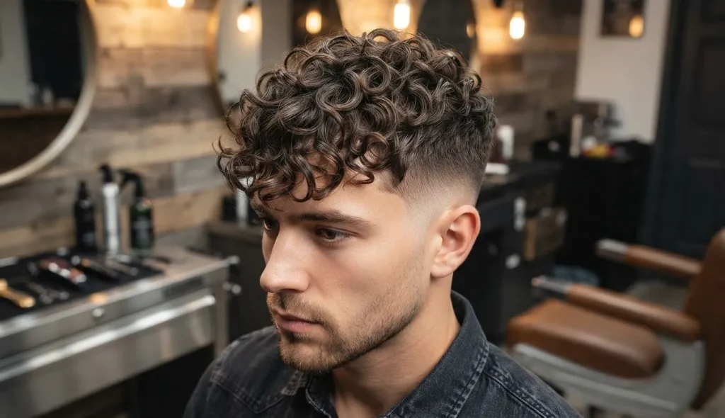 Low Taper Fade Curly Hair: Styles, Tips & Barber Guide 2026 10 Curly crop with defined curls and a clean tapered finish.