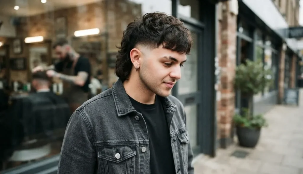Fixing an uneven modern mullet haircut