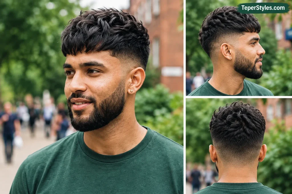 Mid Taper Fade for Black Male: 22 Best Styles for 2026 4 Black man with low taper sides and short textured hair on top