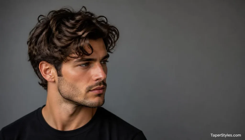 Mid Taper Fade Fringe: The Complete Guide 2026 10 Messy fringe with mid taper fade haircut