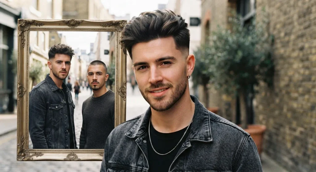 Mid Taper Fade Guide: Styles & Face Shapes (2026) 20 Mid Taper Undercut with longer hair on top and sharply tapered sides.