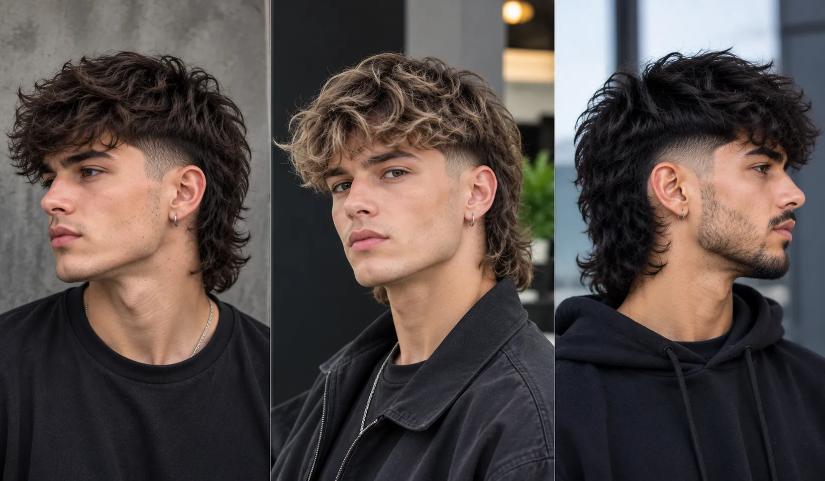 Modern mullet haircut for men
