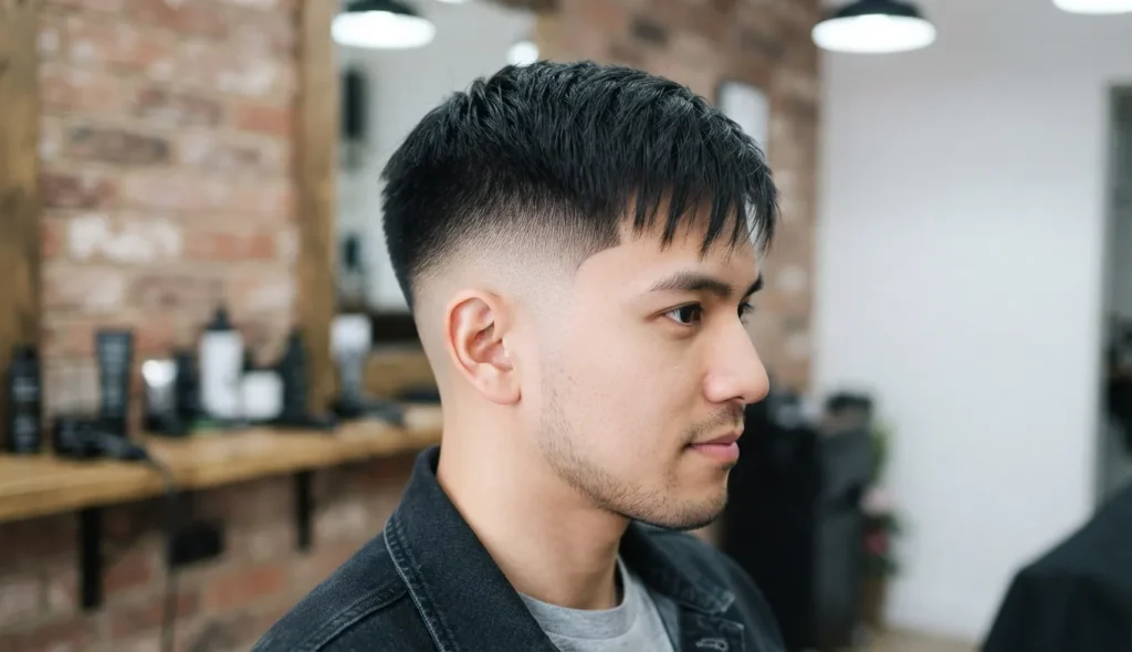 Blowout Taper Textured Fringe: The Complete Barber's Guide 8 Blowout taper textured fringe for straight hair