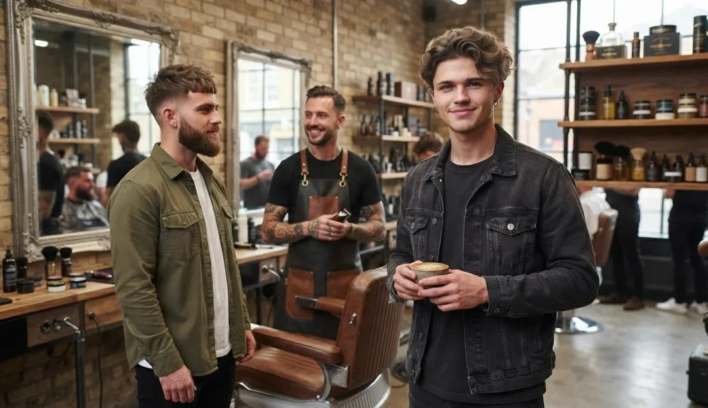Low Taper Fade Modern Mullet Haircut: The Complete 2026 Guide 4 Low taper fade modern mullet on wavy hair with textured layered back